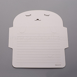 Animal Cartoon Paper Greeting Cards&nbsp;DIY-WH0161-09F