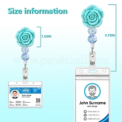 Flower Resin Retractable Badge Reel&nbsp;PW-WG48381-04