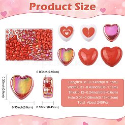 240Pcs 6 Styles Opaque Acrylic Beads&nbsp;SACR-FS0001-41
