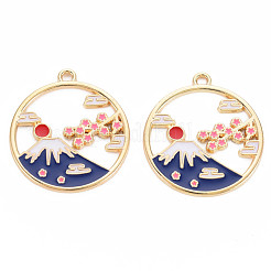 Alloy Enamel Pendants&nbsp;ENAM-S126-112-NR