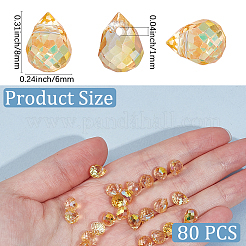 80Pcs Electroplate Glass Beads&nbsp;EGLA-PA0001-43B