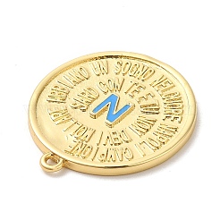 Rack Plating Brass Enamel Pendant&nbsp;KK-Q772-18G