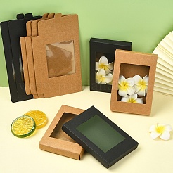 12Pcs 2 Colors Foldable Creative Kraft Paper Boxes&nbsp;CON-YW0001-80