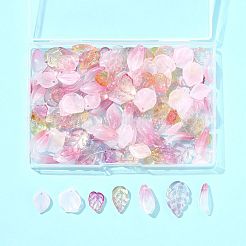 120Pcs 8 Styles Glass Pendants&nbsp;GLAA-FS0002-38