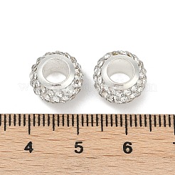 Alloy Rhinestone Clay Pave Beads&nbsp;ALRI-D300-03S-08