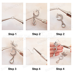 DIY Butterfly Drop Earring Making Kits&nbsp;DIY-SC0018-68