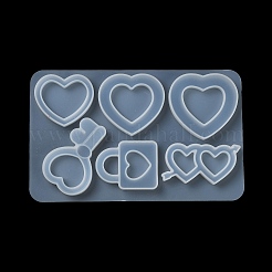 Heart Shape Quicksand DIY Silicone Mold&nbsp;DIY-K073-10A