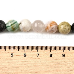 Natural Quartz Crystal & Rhodochrosite & Rose Quartz & Amethyst & Strawberry Quartz & Tourmalinated Quartz/Black Rutilated Quartz Beads Strands&nbsp;G-B143-A01-10mm