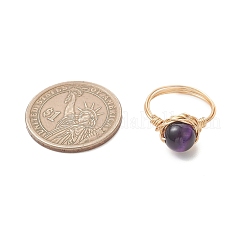 Natural Tiger Eye Finger Rings&nbsp;RJEW-JR00986