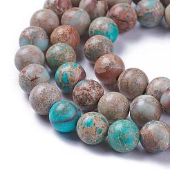Natural Imperial Jasper Beads Strands&nbsp;G-I122-8mm-12