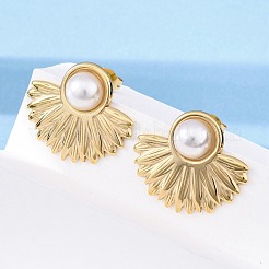 304 Stainless Steel Stud Earrings&nbsp;EJEW-B108-14G