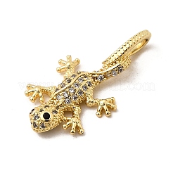 Brass Micro Pave Cubic Zirconia Pendants&nbsp;KK-I360-046G