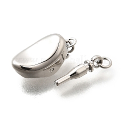 Oval Rack Plating Brass Box Clasps&nbsp;KK-S508-13P