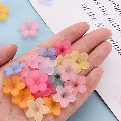 Frosted Acrylic Bead Caps&nbsp;MACR-S371-08A