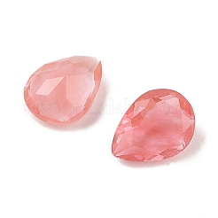 Cherry Quartz Glass Cabochons&nbsp;G-C146-01F