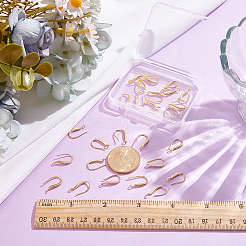 30Pcs Brass Micro Pave Clear Cubic Zirconia Earring Hooks&nbsp;KK-CN0003-36