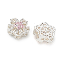 Brass Micro Pave Cubic Zirconia Beads&nbsp;CU-CBA3F77-08S-02