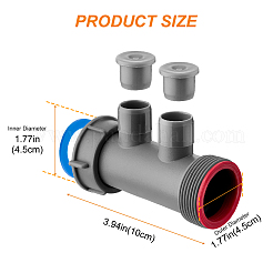 Plastic Straight Union Joint&nbsp;AJEW-WH0643-317