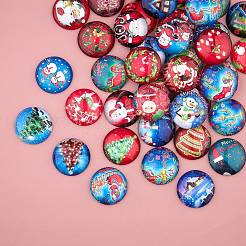 2 Sets 2 Styles Glass Cabochons&nbsp;GGLA-SZ0001-39