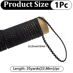 25 Yards Nylon Wavy Fringe Lace Trim Ribbon&nbsp;OCOR-GF0004-30A