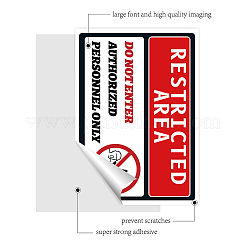 Waterproof PVC Warning Sign Stickers&nbsp;DIY-WH0237-009