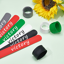 10Pcs 5 Colors Silicone Covered Iron Flip Wraps Holder Clips&nbsp;BJEW-NB0001-04