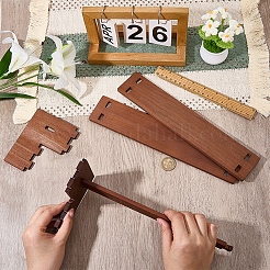 2-Tier Wooden Display Riser Stands for Jewelry Glasses Cosmetic&nbsp;ODIS-WH20025-24A