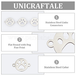 16Pcs 201 Stainless Steel Links Connectors&nbsp;STAS-UN0056-52