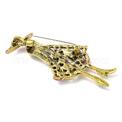 Fashion Lady Alloy Rhinestone Brooches&nbsp;JEWB-Z024-01AG