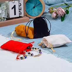 40Pcs 4 Colors Velvet Packing Pouches&nbsp;TP-SZ0001-01