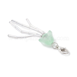 Jellyfish Lampwork & Glass Pendant Decorations&nbsp;HJEW-JM04590