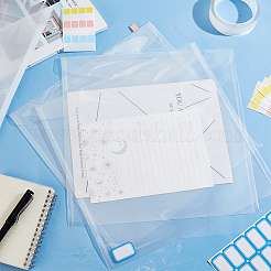15Pcs A5 Transparent Plastic Invoice Bag Files Folder&nbsp;ABAG-GA0001-23