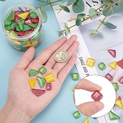 Glitter Glass Cabochons&nbsp;GLAA-FH0001-02A