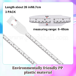 PP Plastic Baby Head Circumference Measuring Tape&nbsp;TOOL-WH0136-90