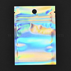 Rectangle Zip Top Plastic Glitter Holographic Bags&nbsp;OPP-I002-01A