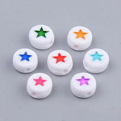 Opaque Acrylic Enamel Beads&nbsp;X-MACR-S273-34