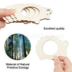 24 Pcs 6 Styles Wood Napkin Rings&nbsp;AJEW-GF0002-75