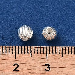 925 Sterling Silver Pumpkin Beads&nbsp;LS-STER-H112-04C