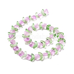 Transparent Glass Beads Strands&nbsp;LAMP-H061-02H