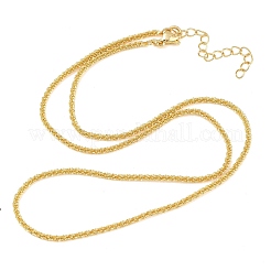 2MM Brass Chain Necklaces for Women&nbsp;NJEW-A062-02G