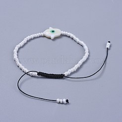 Adjustable Nylon Thread Braided Beads Bracelets&nbsp;BJEW-JB04370