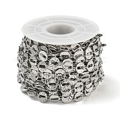 Tarnish Resistant 304 Stainless Steel Flat Round Chains&nbsp;CHS-E031-03P