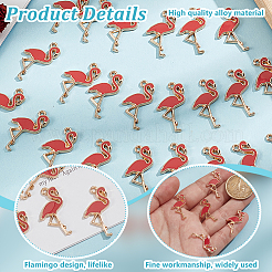 100Pcs Alloy Enamel Pendants&nbsp;ENAM-GO0001-12