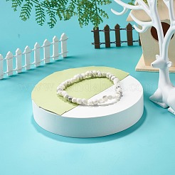 Natural Howlite Chip Beads Bracelet for Girl Women&nbsp;BJEW-JB06748-06