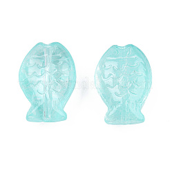 Transparent Spray Painted Glass Beads&nbsp;GLAA-N035-024-C03