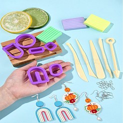 DIY Polymer Clay Dangle Earring Making Kits&nbsp;DIY-YWC0005-05A