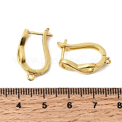 Infinity Brass Hoop Earring Findings&nbsp;KK-A289-10G