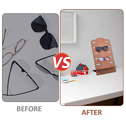 Custom Wood Eyeglasses Display Stand&nbsp;DIY-WH0888-023