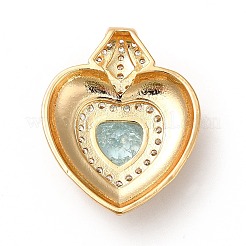 Rack Plating Brass & Rhinestone Pendants&nbsp;KK-H438-07G-02