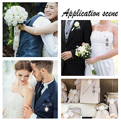 DIY Wedding Boutonniere Angel Photo Charm Brooch Pin Making Kit&nbsp;DIY-SC0019-22